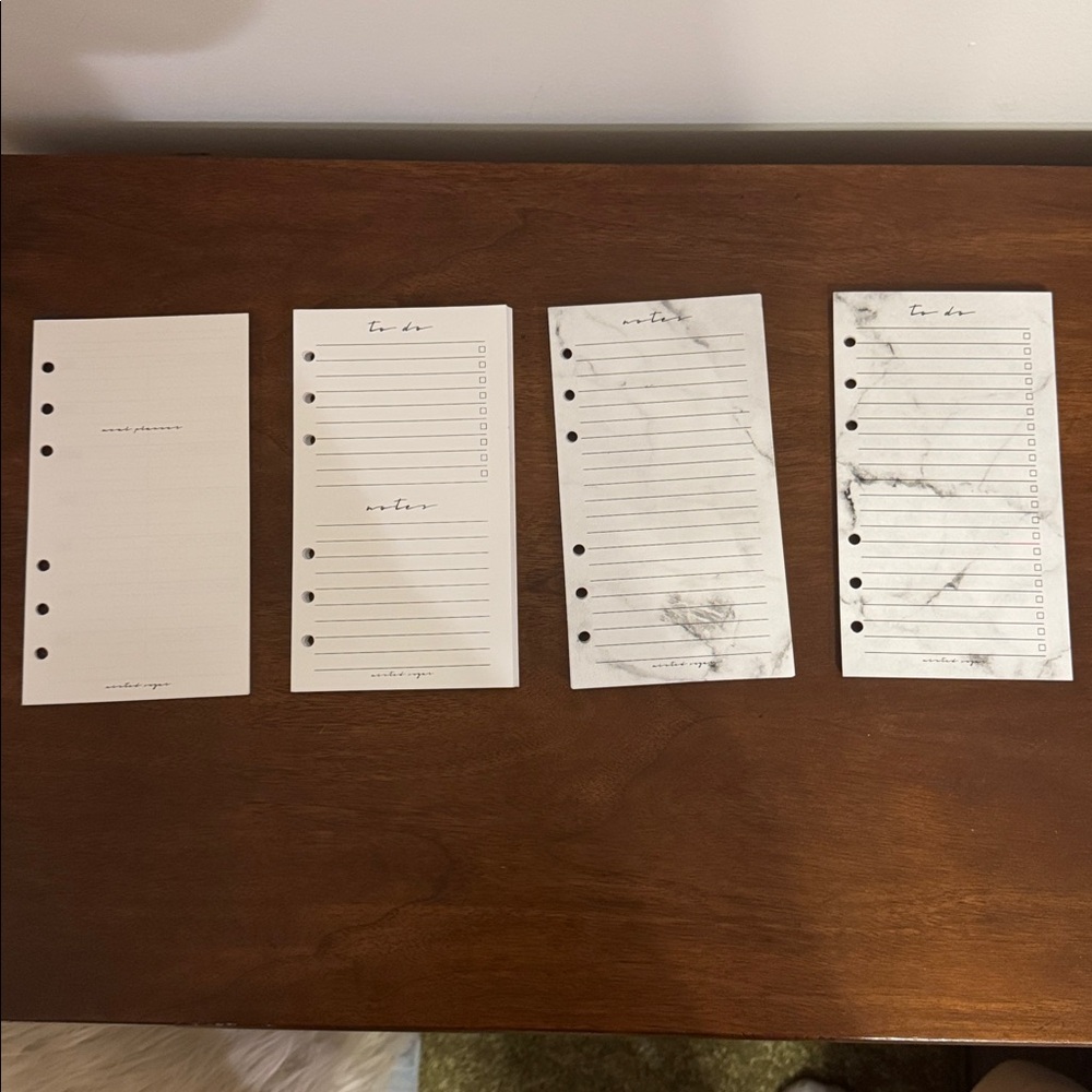 Set of Planner Inserts